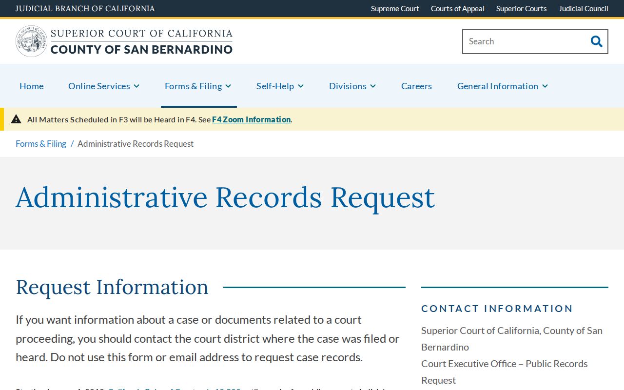 Apple Valley resident lookup court administrative records request