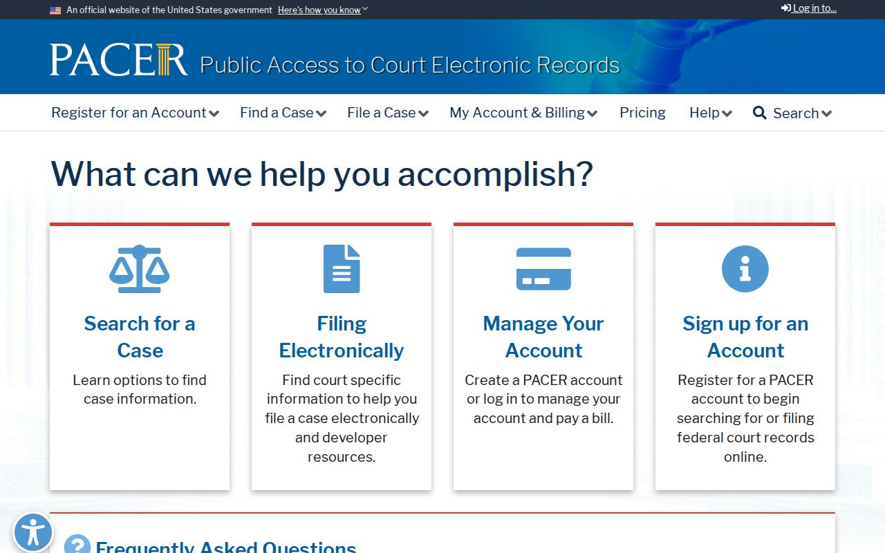 Apple Valley resident lookup federal court PACER search